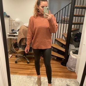Pink/red color - never worn turtleneck sweater!
